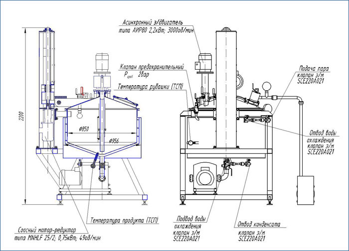 схема вакуумного миксера гомогенизатора схема вакуумного миксера гомогенизатора